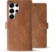 Rosso Element Samsung Galaxy S25 Ultra Hoesje Book Case Wallet Bruin afbeelding 2