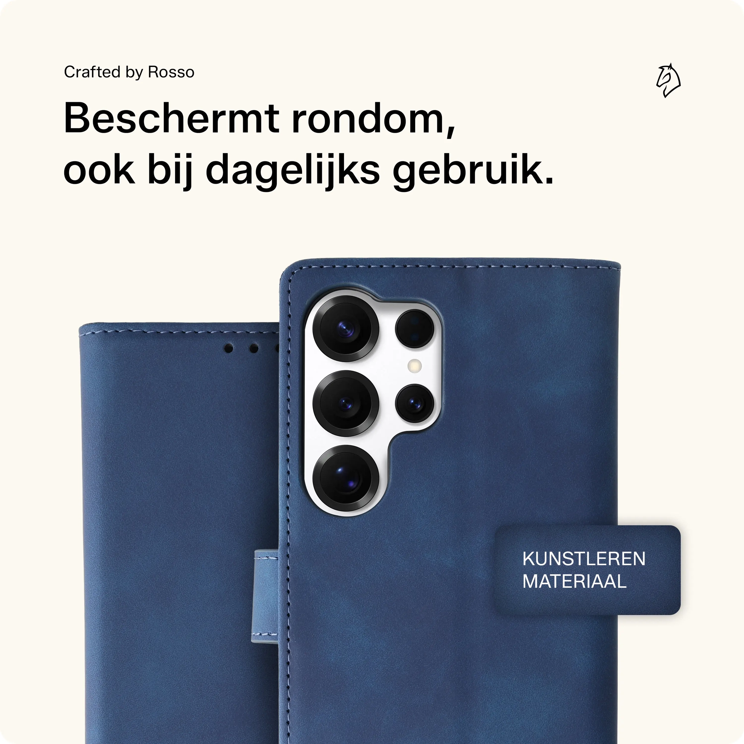 Rosso Element Samsung Galaxy S25 Ultra Hoesje Book Case Wallet Blauw afbeelding 8