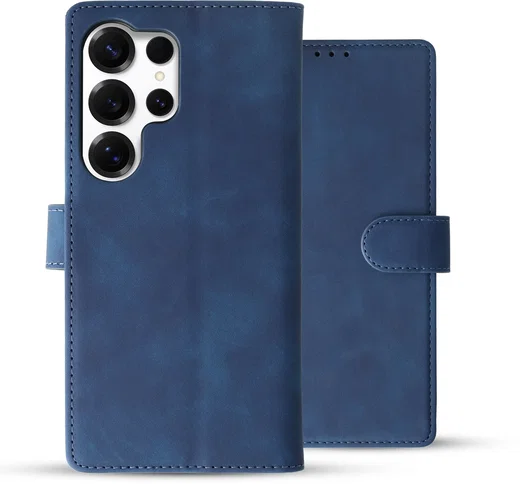 Rosso Element Samsung Galaxy S25 Ultra Hoesje Book Case Wallet Blauw afbeelding 2