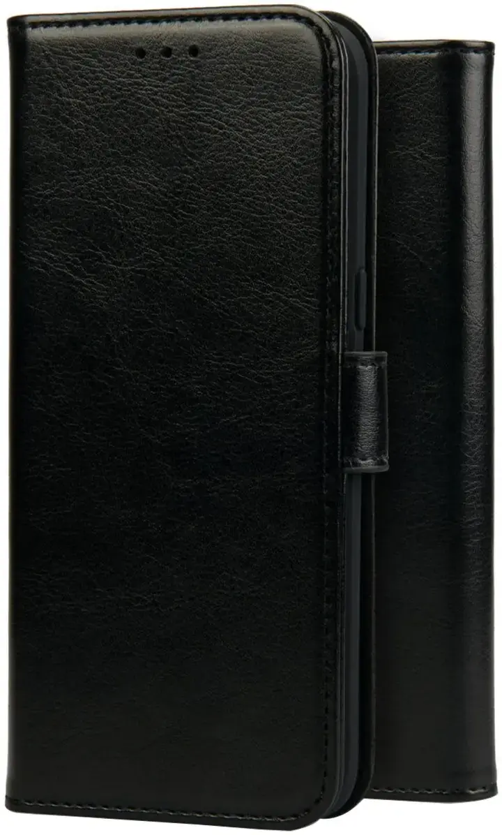Rosso Deluxe Samsung Galaxy S25 Hoesje Echt Leer Book Case Zwart afbeelding 10