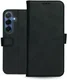 Rosso Deluxe Samsung Galaxy S25 Hoesje Echt Leer Book Case Zwart afbeelding 8