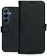 Rosso Deluxe Samsung Galaxy S25 Plus Hoesje Echt Leer Book Case Zwart afbeelding 8