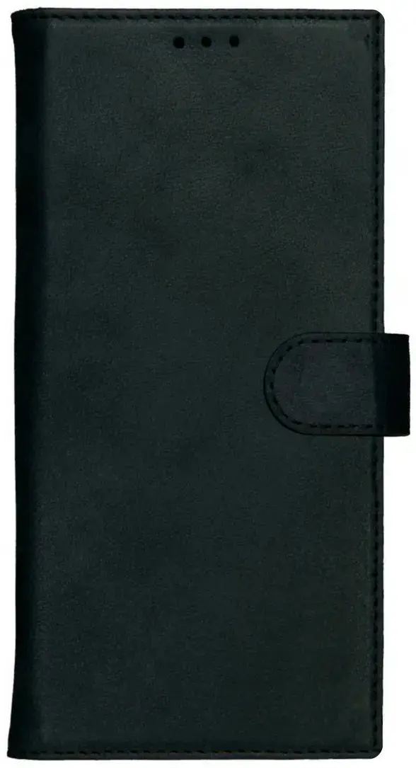 Rosso Deluxe Samsung Galaxy S25 Ultra Hoesje Echt Leer Book Case Zwart afbeelding 12