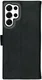 Rosso Deluxe Samsung Galaxy S25 Ultra Hoesje Echt Leer Book Case Zwart afbeelding 11