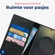 Rosso Deluxe Samsung Galaxy S25 Ultra Hoesje Echt Leer Book Case Zwart afbeelding 5