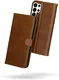 Rosso Deluxe Samsung Galaxy S25 Ultra Hoesje Echt Leer Book Case Bruin afbeelding 2