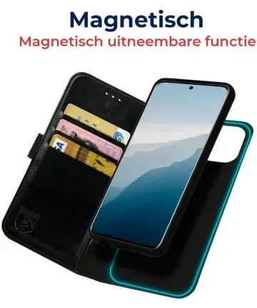 Rosso Element Uitneembaar 2-in-1 Samsung Galaxy S25 Hoesje Zwart afbeelding 3