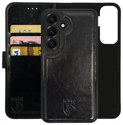 Rosso Element Uitneembaar 2-in-1 Samsung Galaxy S25 Hoesje Zwart afbeelding