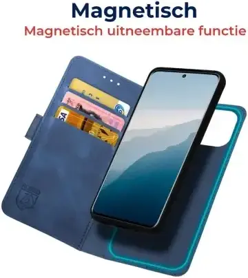 Rosso Element Uitneembaar 2-in-1 Samsung Galaxy S25 Hoesje Blauw afbeelding 4