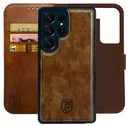 Rosso Element Uitneembaar 2-in-1 Samsung Galaxy S25 Ultra Hoesje Bruin