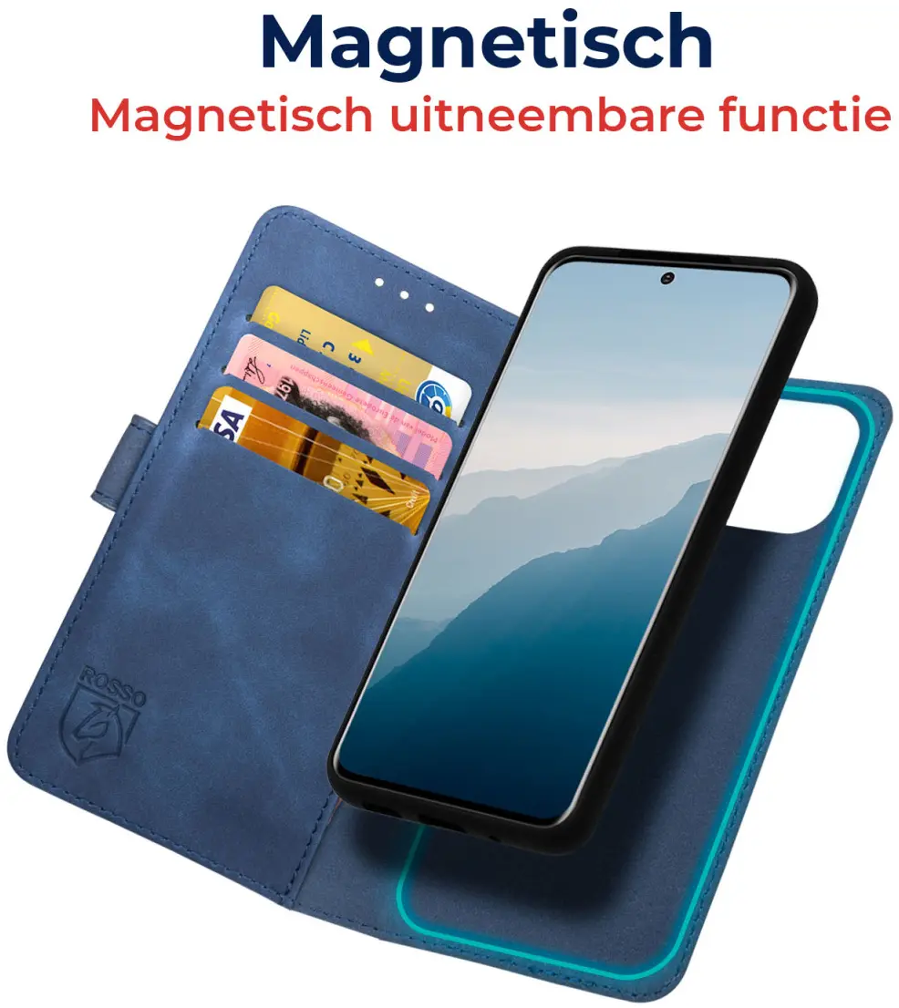 Rosso Element Uitneembaar 2-in-1 Samsung Galaxy S25 Ultra Hoesje Blauw afbeelding 2