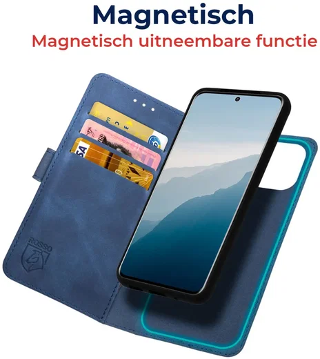 Rosso Element Uitneembaar 2-in-1 Samsung Galaxy S25 Ultra Hoesje Blauw afbeelding 2