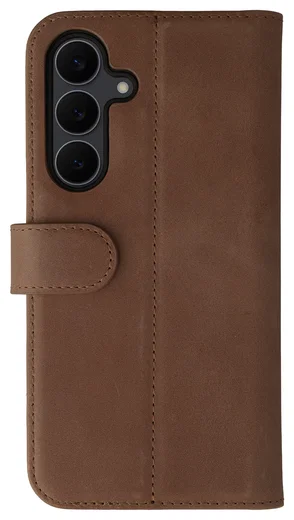 Rosso Elite Samsung Galaxy S25 Hoesje met MagSafe Book Case Echt Leer Bruin afbeelding 10