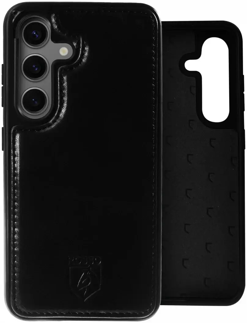 Rosso Elite Samsung Galaxy S25 Plus Hoesje MagSafe Book Case Leer Zwart afbeelding 13