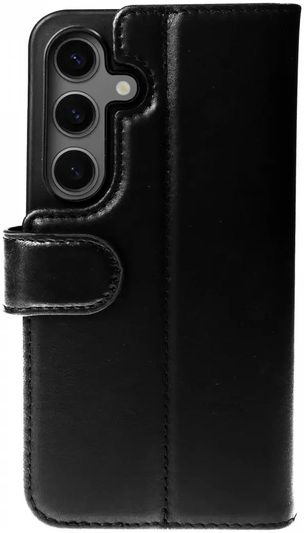 Rosso Elite Samsung Galaxy S25 Plus Hoesje MagSafe Book Case Leer Zwart afbeelding 2