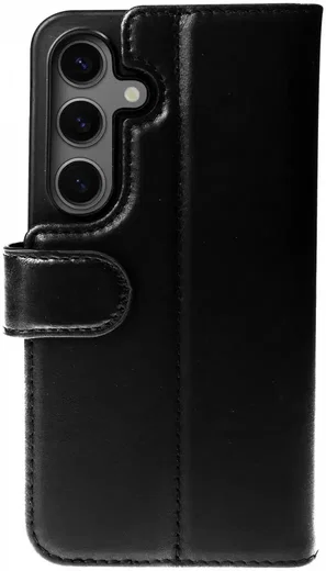 Rosso Elite Samsung Galaxy S25 Plus Hoesje MagSafe Book Case Leer Zwart afbeelding 2