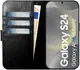 Rosso Elite Samsung Galaxy S25 Plus Hoesje MagSafe Book Case Leer Zwart afbeelding 4
