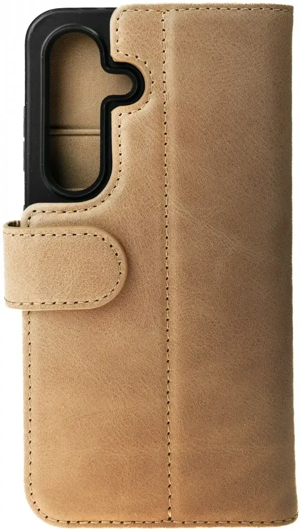 Rosso Elite Samsung Galaxy S25 Plus Hoesje MagSafe Book Case Leer Lichtbruin afbeelding 14