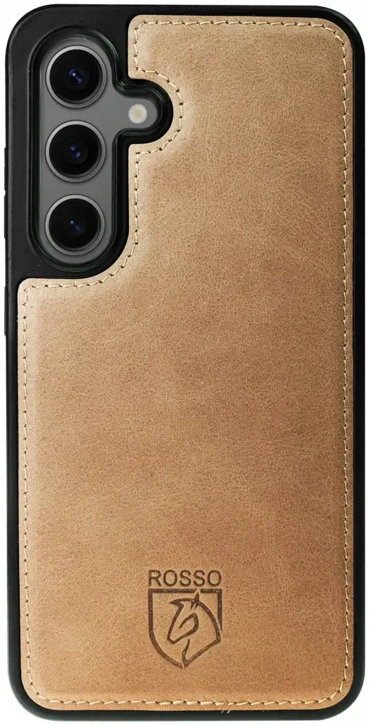 Rosso Elite Samsung Galaxy S25 Plus Hoesje MagSafe Book Case Leer Lichtbruin afbeelding 15