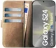 Rosso Elite Samsung Galaxy S25 Plus Hoesje MagSafe Book Case Leer Lichtbruin afbeelding 4