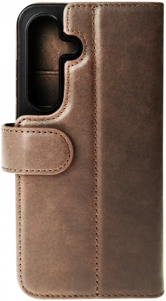 Rosso Elite Samsung Galaxy S25 Plus Hoesje MagSafe Book Case Leer Bruin afbeelding 14