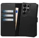 Rosso Elite Samsung Galaxy S25 Ultra Hoesje MagSafe Book Case Leer Zwart