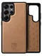 Rosso Elite Samsung Galaxy S25 Ultra Hoesje MagSafe Book Case Leer Lichtbruin afbeelding 12