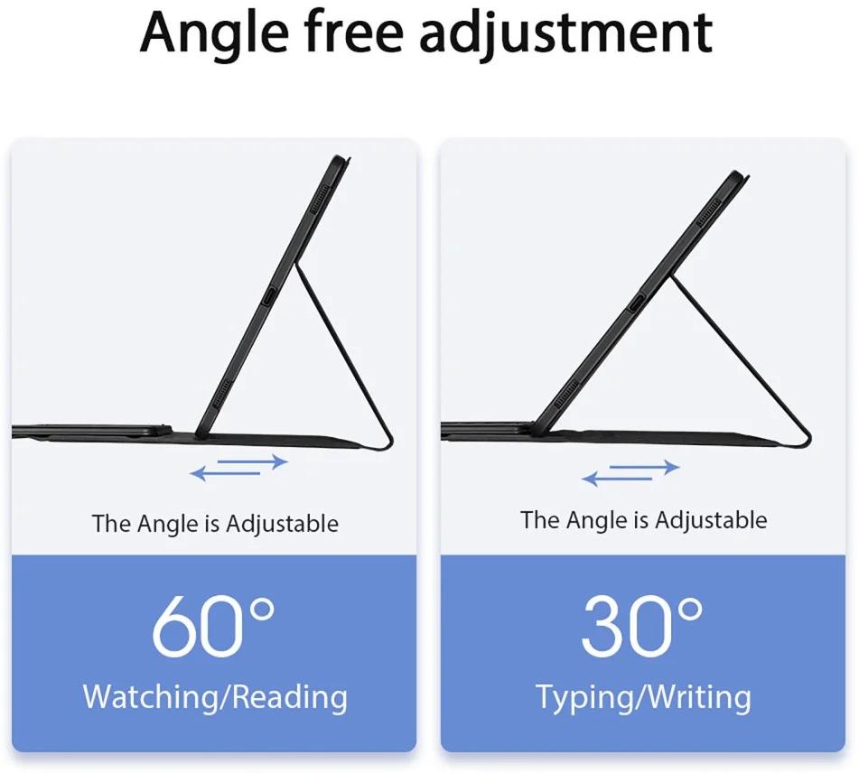 Dux Ducis Samsung Galaxy Tab S10 Ultra Hoes Bluetooth Toetsenbord Zwart afbeelding 5