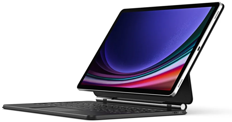 Dux Ducis Samsung Galaxy Tab S10 Plus Hoes Bluetooth Toetsenbord Zwart afbeelding 14