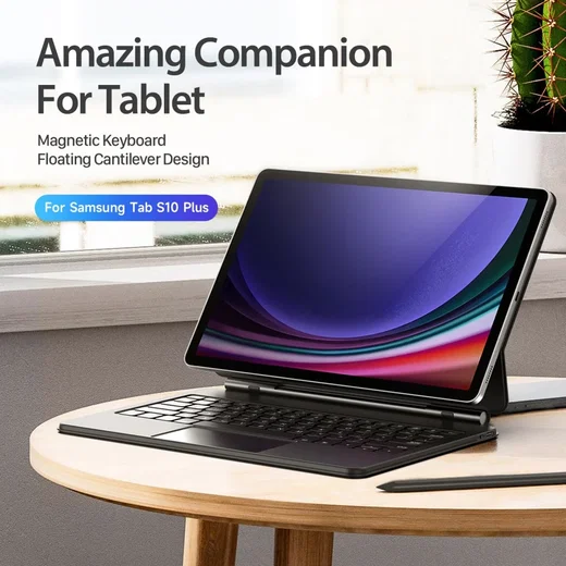 Dux Ducis Samsung Galaxy Tab S10 Plus Hoes Bluetooth Toetsenbord Zwart afbeelding 8