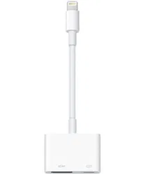 Originele Apple Lightning naar Lightning en Digital AV / HDMI Adapter Wit afbeelding
