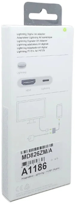 Originele Apple Lightning naar Lightning en Digital AV / HDMI Adapter Wit afbeelding 4