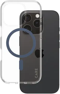 PanzerGlass CARE Urban Combat iPhone 16 Pro Hoesje Transparant Blauw