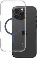 PanzerGlass CARE Urban Combat iPhone 16 Pro Max Hoesje Transparant Blauw afbeelding