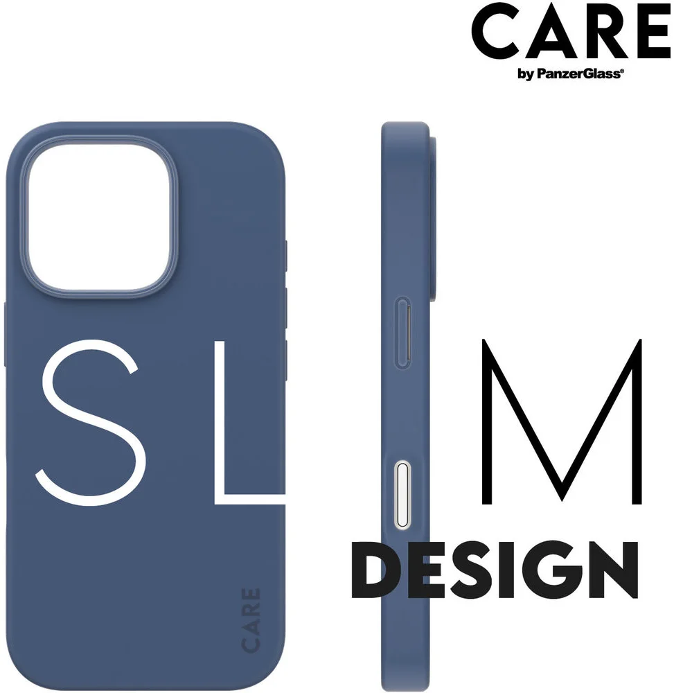 PanzerGlass CARE Fashionable iPhone 16 Pro Hoesje Siliconen MagSafe Blauw afbeelding 6