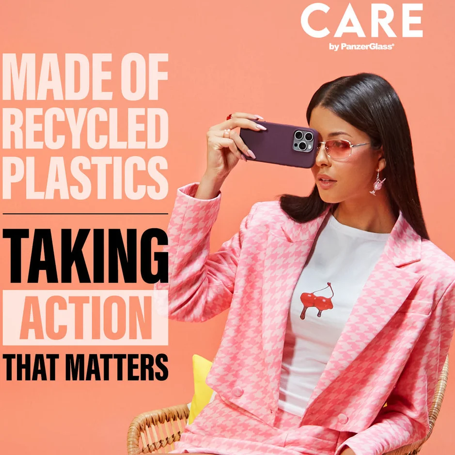 PanzerGlass CARE Fashionable iPhone 16 Pro Hoesje Siliconen MagSafe Peach afbeelding 3