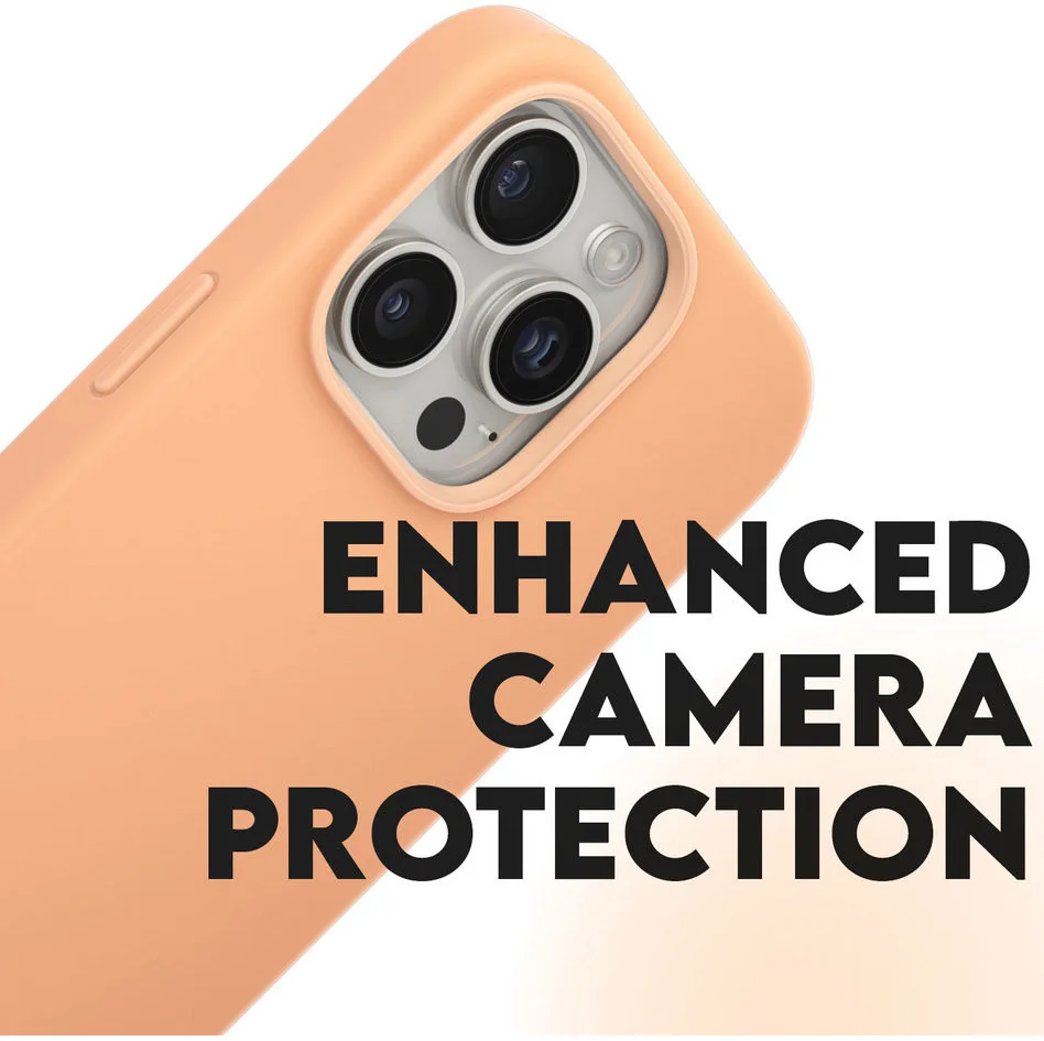 PanzerGlass CARE Fashionable iPhone 16 Pro Hoesje Siliconen MagSafe Peach afbeelding 5