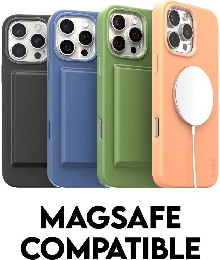PanzerGlass CARE Fashionable iPhone 16 Pro Hoesje Siliconen MagSafe Peach afbeelding 7