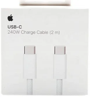 Originele Apple Geweven USB-C naar USB-C Kabel 2 Meter 240W Wit afbeelding 4