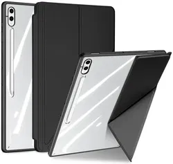 Dux Ducis Magi Samsung Galaxy Tab S10/S9/S8 Ultra Hoes V-Fold Book Case Zwart afbeelding