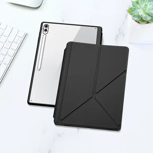 Dux Ducis Magi Samsung Galaxy Tab S10/S9/S8 Ultra Hoes V-Fold Book Case Zwart afbeelding 3