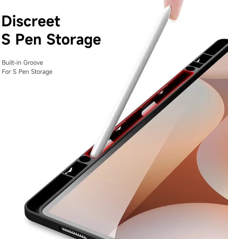 Dux Ducis Magi Samsung Galaxy Tab S10/S9/S8 Ultra Hoes V-Fold Book Case Zwart afbeelding 8