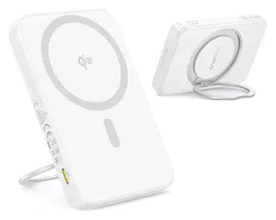 Baseus PicoGo Qi2 / MagSafe Powerbank 20W met USB-C Poort 5.000 mAh Wit afbeelding