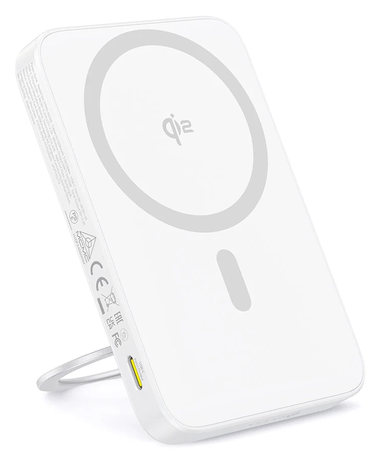 Baseus PicoGo Qi2 / MagSafe Powerbank 20W met USB-C Poort 5.000 mAh Wit afbeelding 3