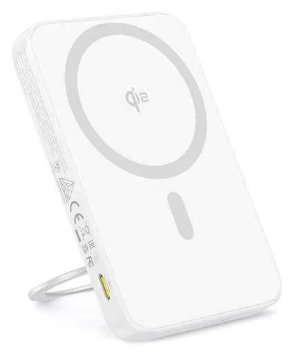 Baseus PicoGo Qi2 / MagSafe Powerbank 20W met USB-C Poort 5.000 mAh Wit afbeelding 3