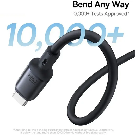 Baseus PicoGo USB-C naar USB-C Kabel 240W Fast Charge 1M Zwart afbeelding 7