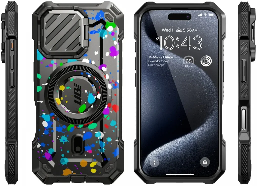 SUPCASE UB Pro MagXT iPhone 16 Pro Max Hoesje Camera Protector Stipjes afbeelding 5