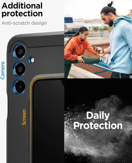 Spigen Tough Armor Samsung Galaxy A16 Hoesje Back Cover Zwart afbeelding 3
