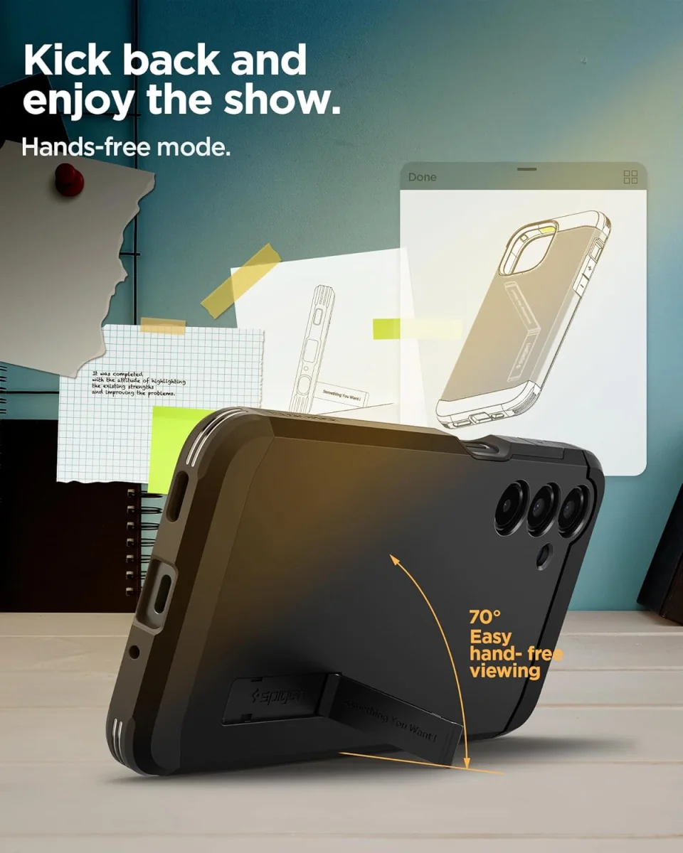 Spigen Tough Armor Samsung Galaxy A16 Hoesje Back Cover Zwart afbeelding 4