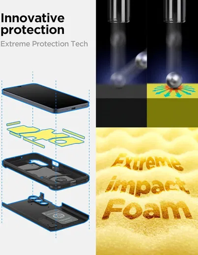 Spigen Tough Armor Samsung Galaxy A16 Hoesje Back Cover Zwart afbeelding 6